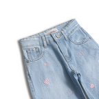 Sweetheart Charm Light Wash Jeans (DG003)