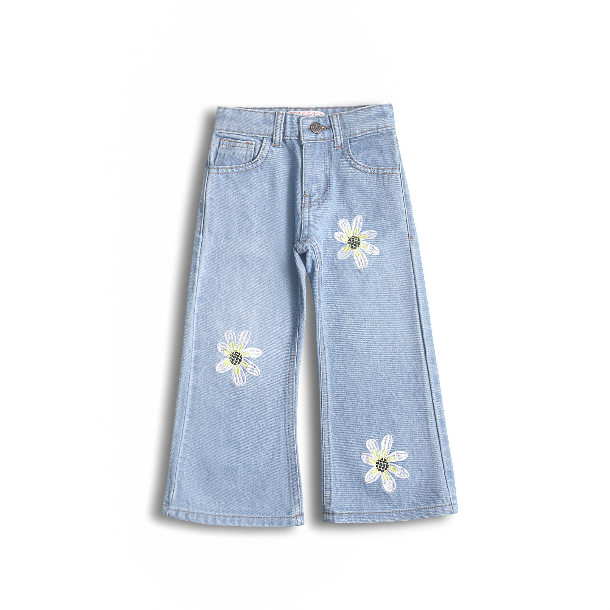 Flower Patch Wide Leg Denim (DG001)