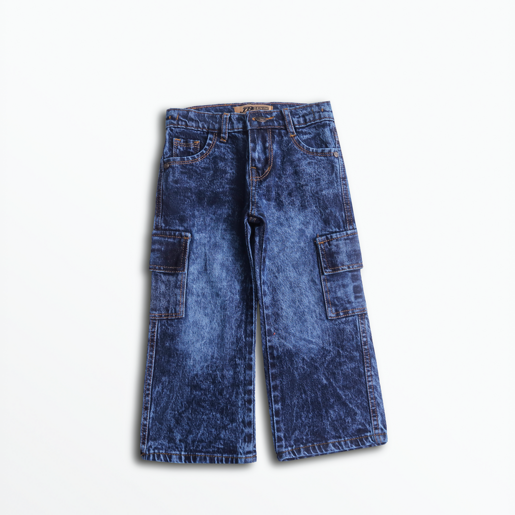 Blue Blaze Cargo Jeans(#d107)