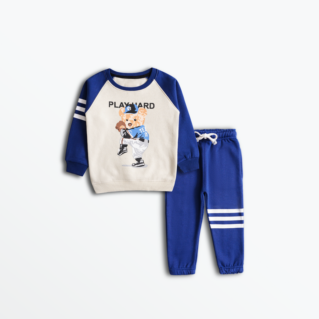 Imported Playful Bear Fleece Suit