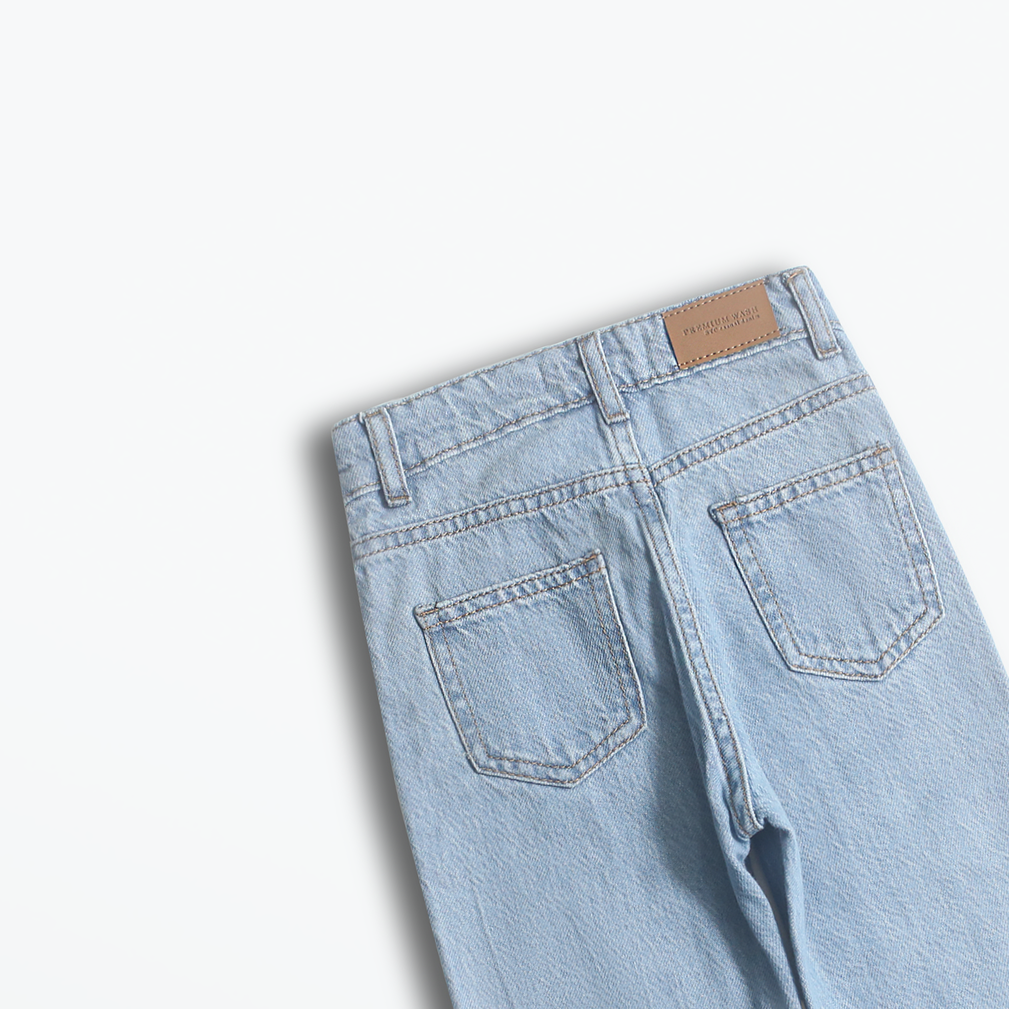 Light Blue Embroidered Jogger Jeans (DG006)