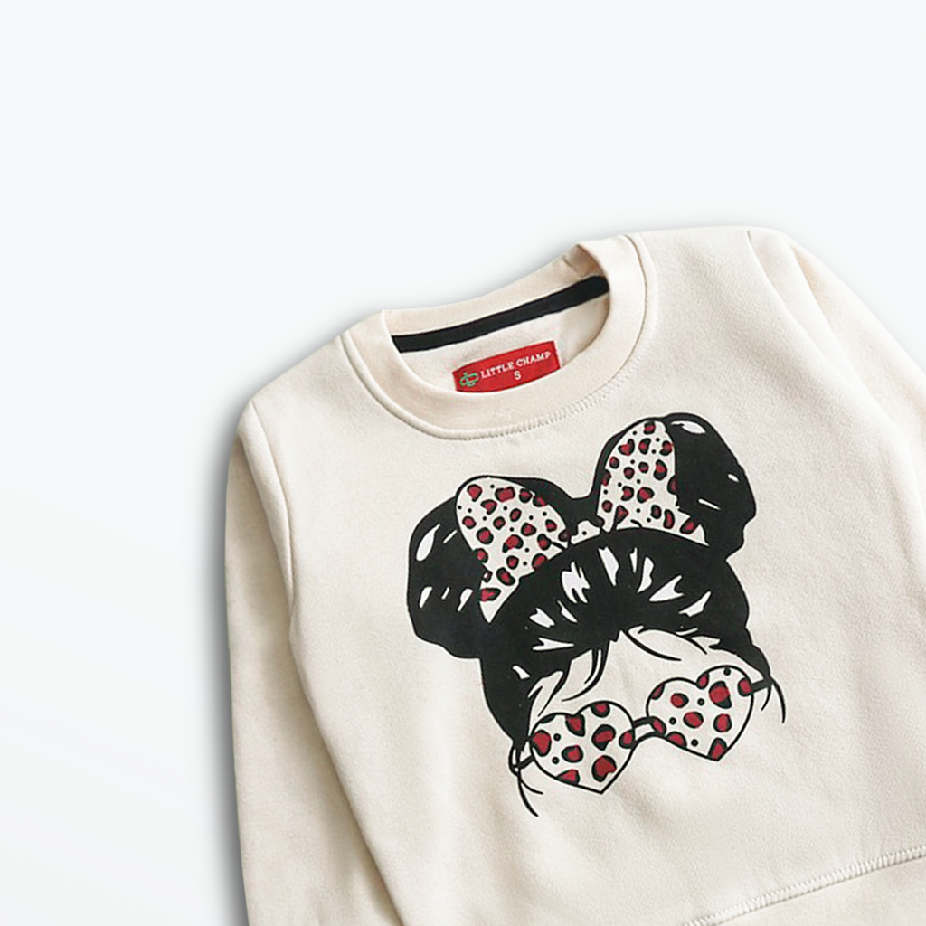 Chic Bow Girl Sweatshirt