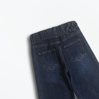 Dark Blue Cat Face Wide Leg Jeans (DG007)