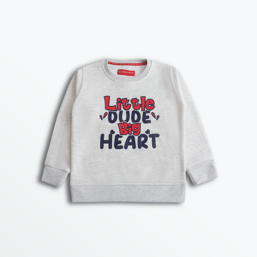 Little Dude Big Heart Sweatshirt