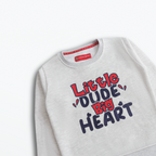 Little Dude Big Heart Sweatshirt