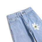 Flower Patch Wide Leg Denim (DG001)