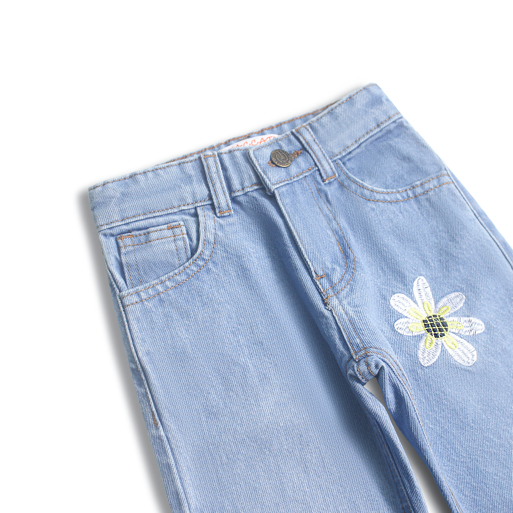Flower Patch Wide Leg Denim (DG001)