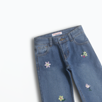 Floral Meadow Wide Leg Denim (DG009)