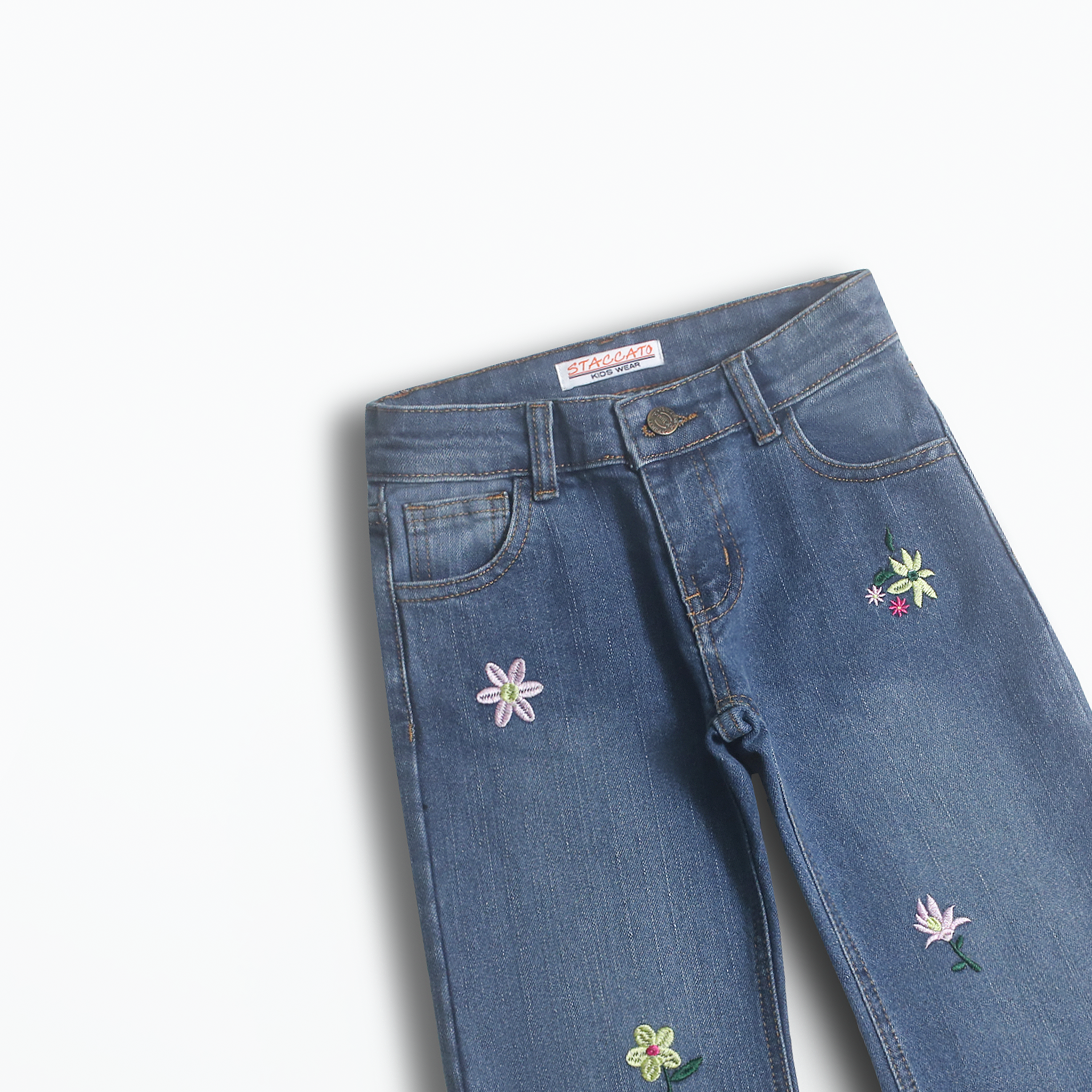 Floral Meadow Wide Leg Denim (DG009)