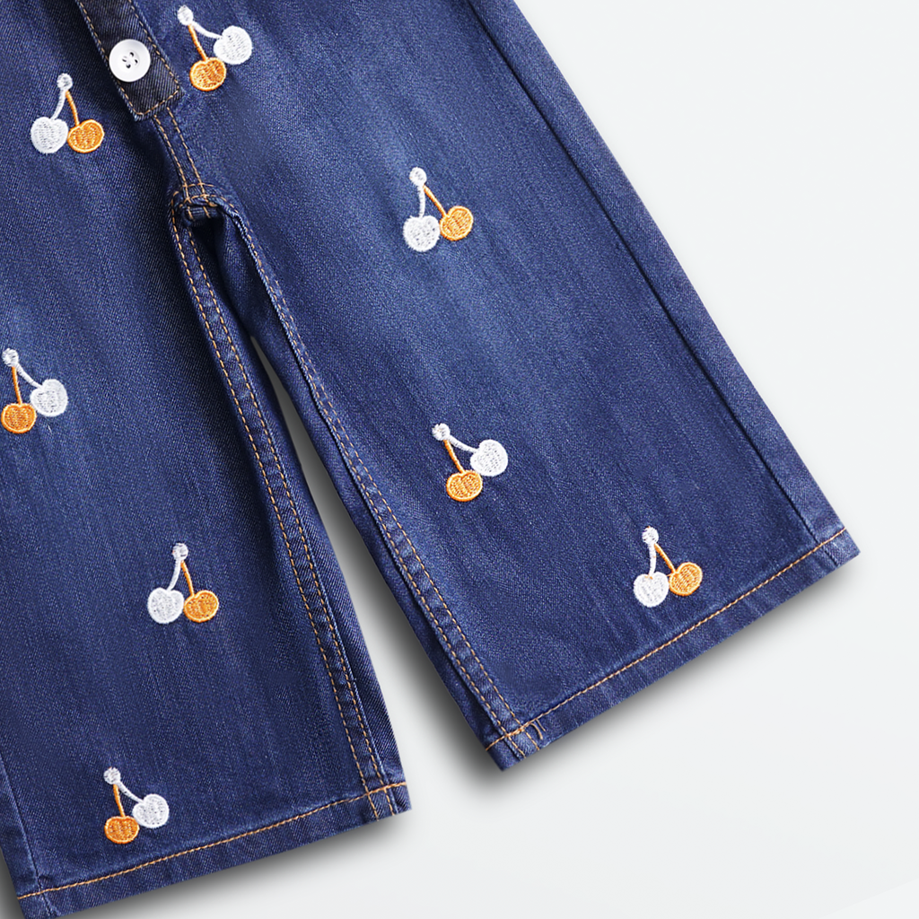 Cherry Pop Denim Pants