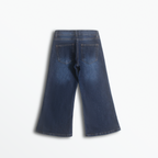 Mini Blossom Dark Wash Wide Leg Denim (DG010)