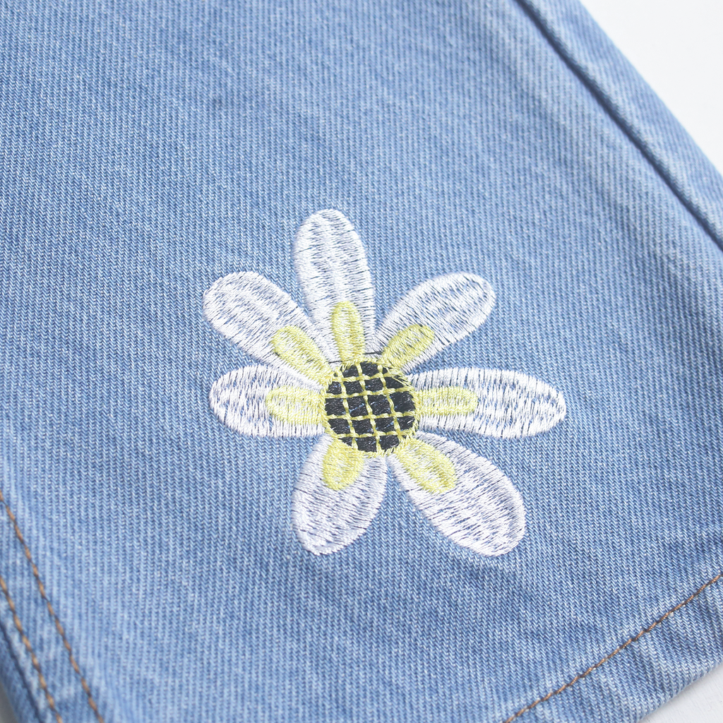 Flower Patch Wide Leg Denim (DG001)