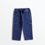 Dark Indigo Cargo Jogger Jeans