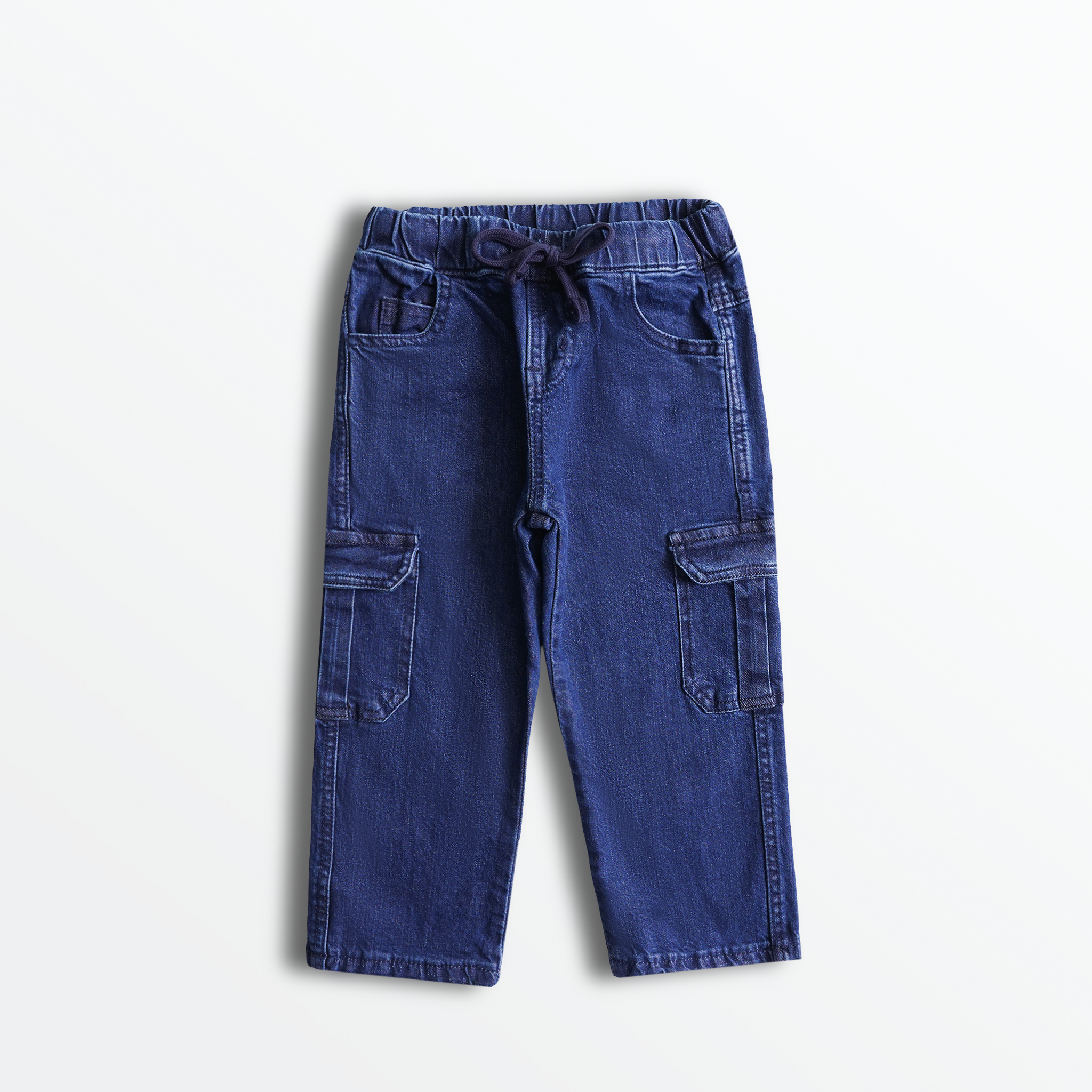 Dark Indigo Cargo Jogger Jeans