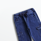Dark Indigo Cargo Jogger Jeans
