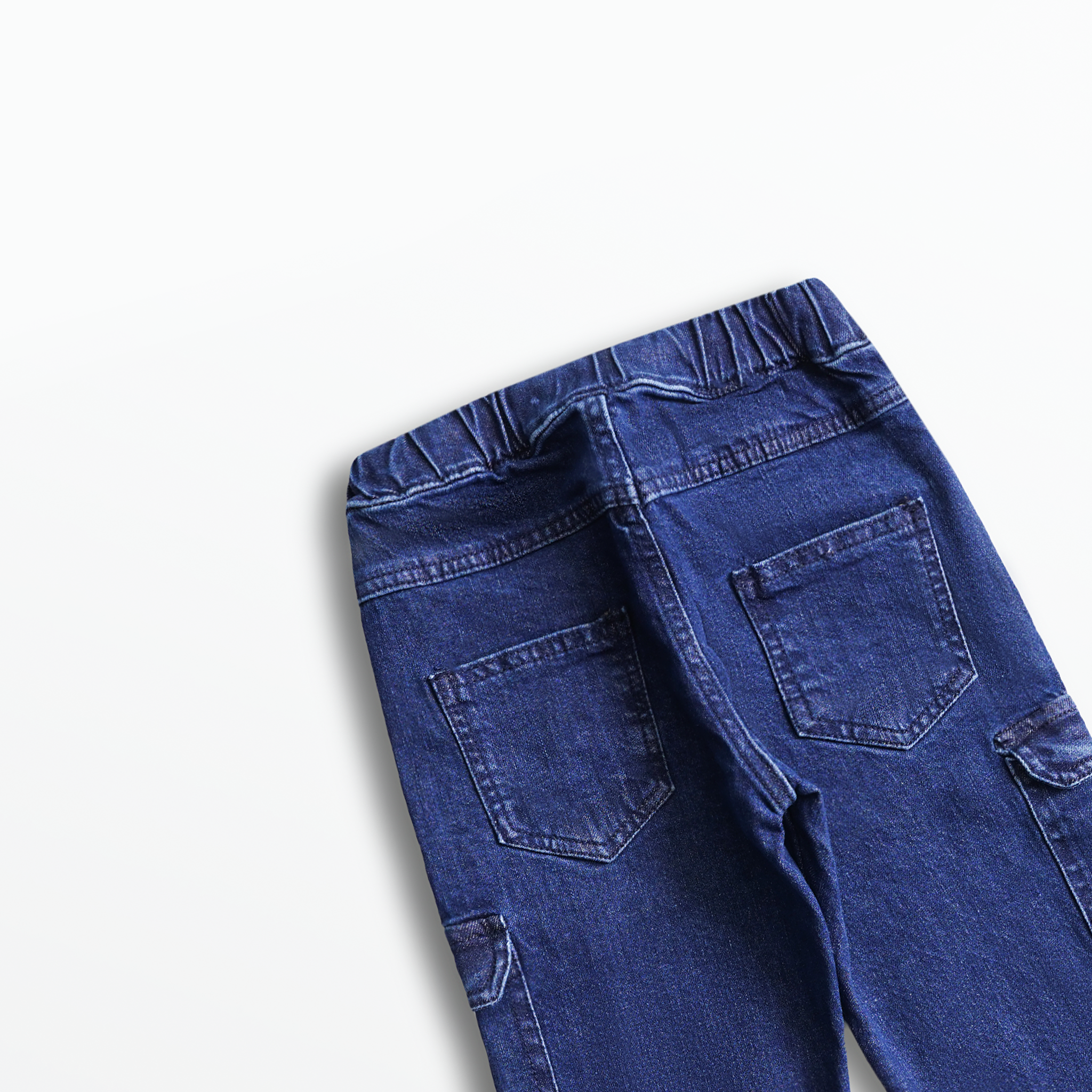 Dark Indigo Cargo Jogger Jeans