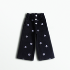 Midnight Daisy Wide Leg Pants (DG012)
