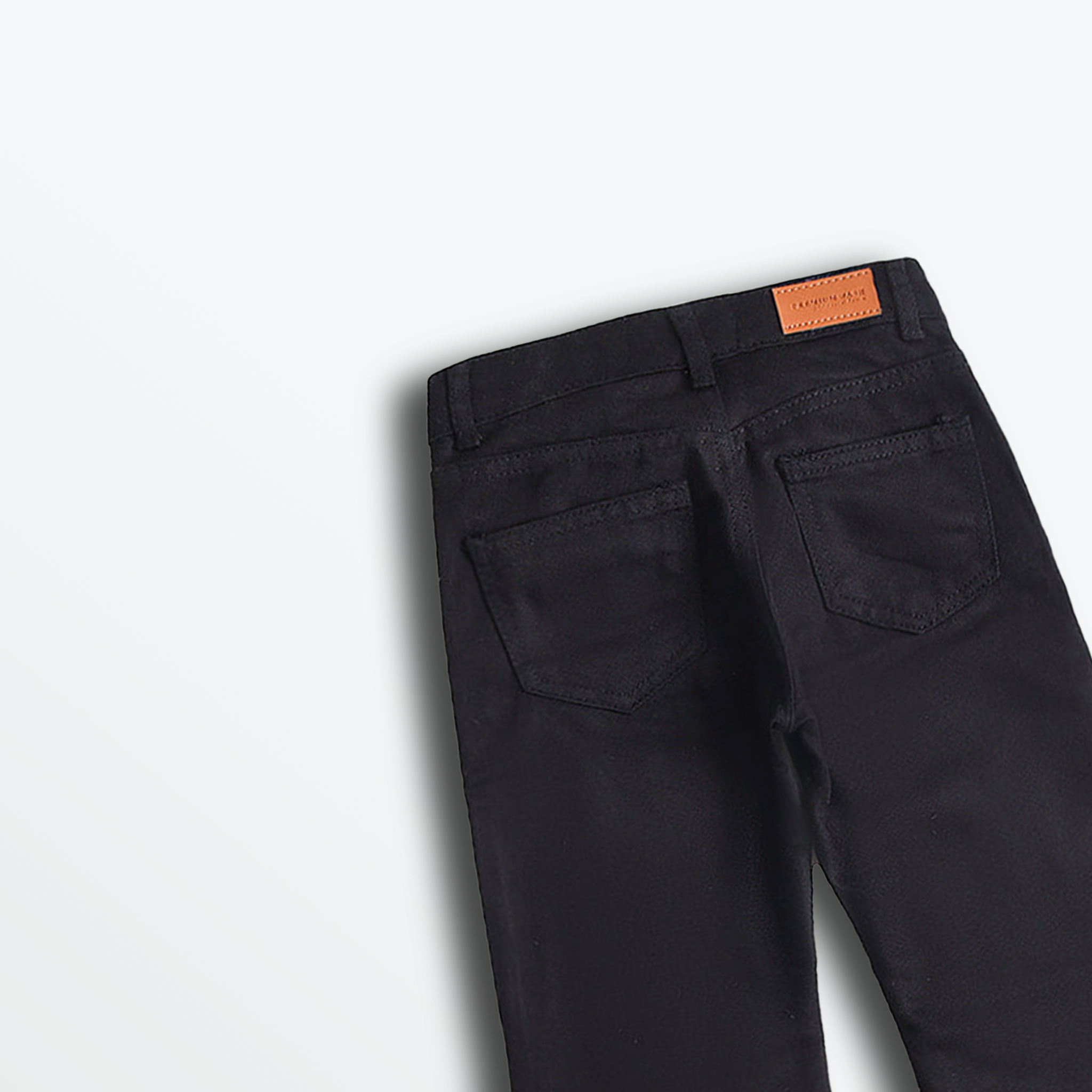 BloomTrail Embroidered Black Jeans (DG013)