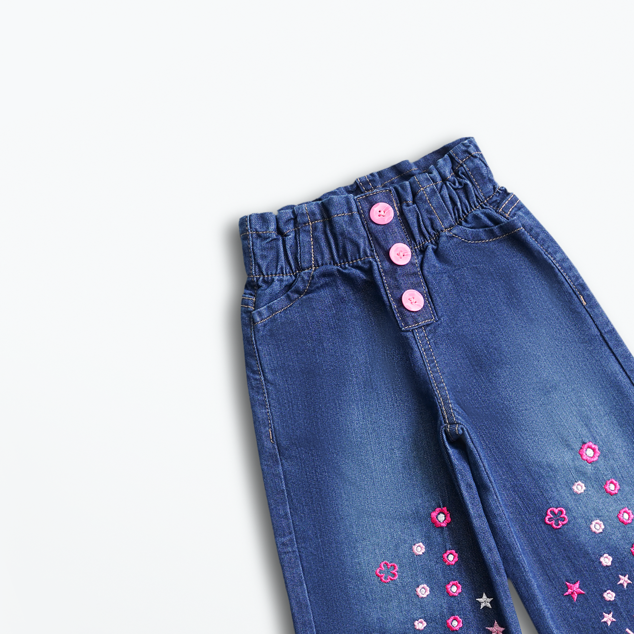 Sunset Bloom Denim Culottes