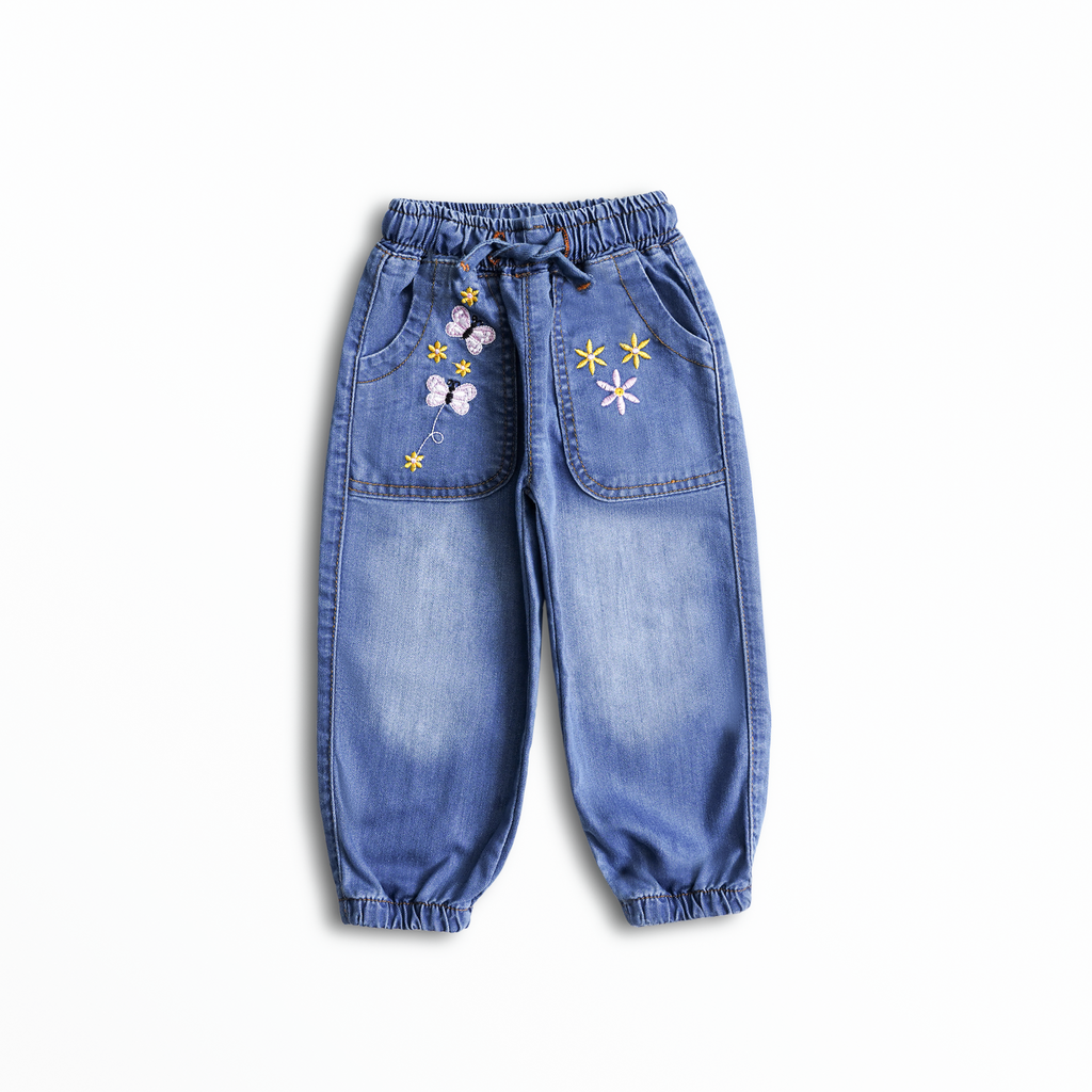 Blossom Breeze Denim Joggers