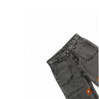 Grey Floral Jeans (DG049)