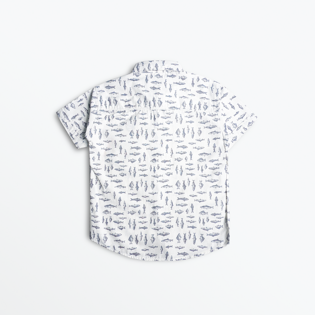 Ocean Drift Fish Print Shirt