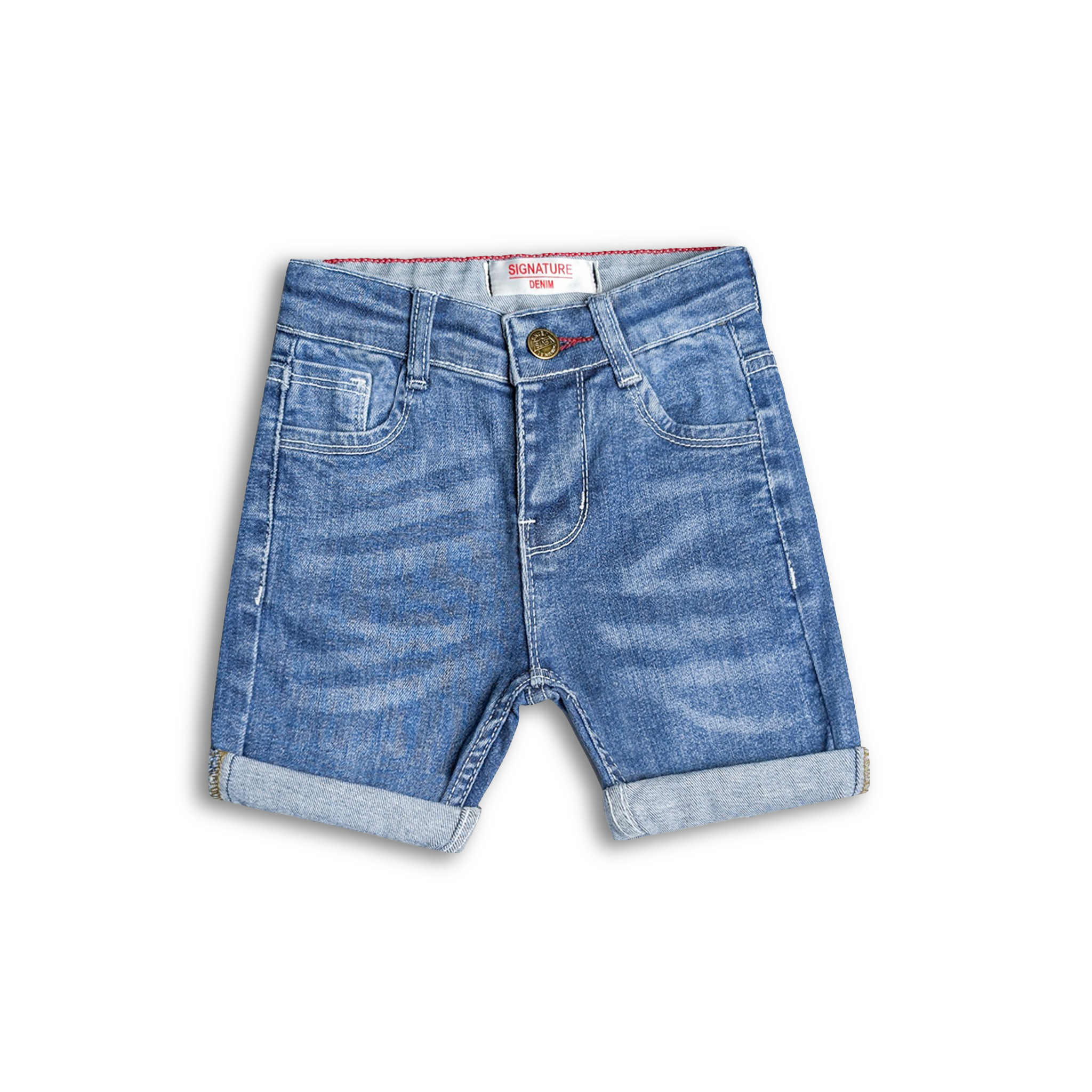 Sky Fade Denim Shorts