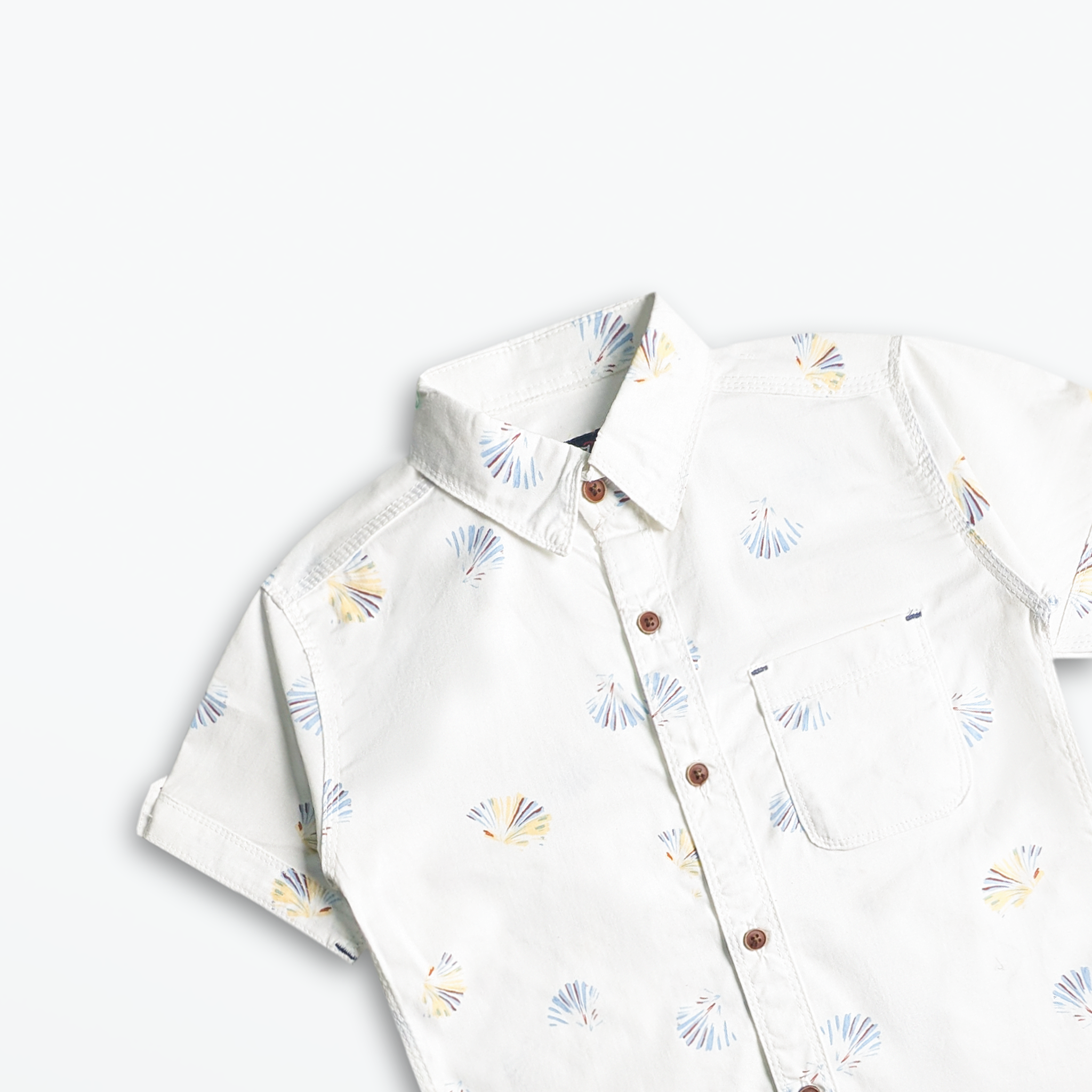 Coastal Breeze Shell Print Shirt