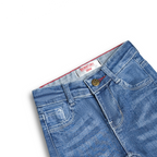 Sky Fade Denim Shorts