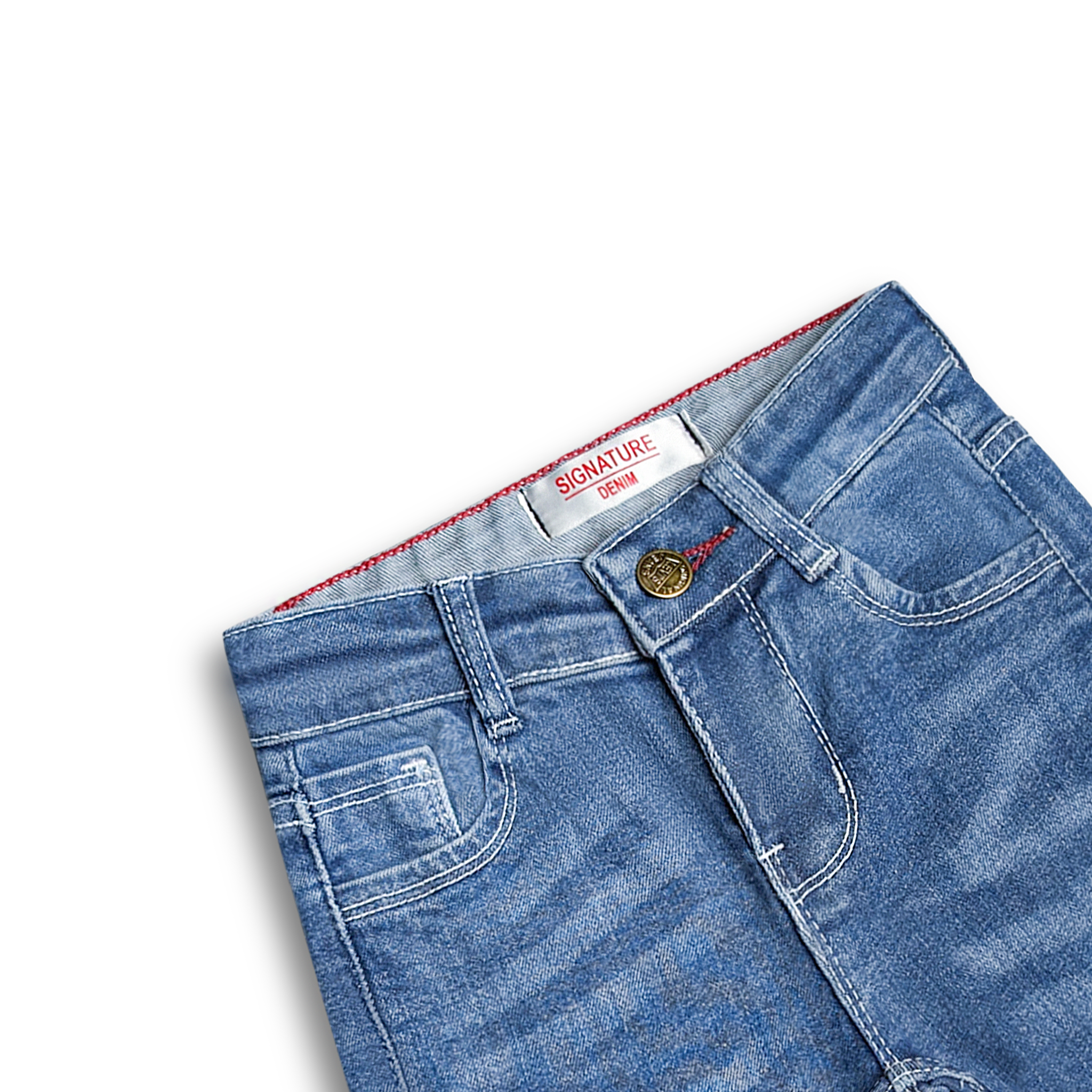 Sky Fade Denim Shorts