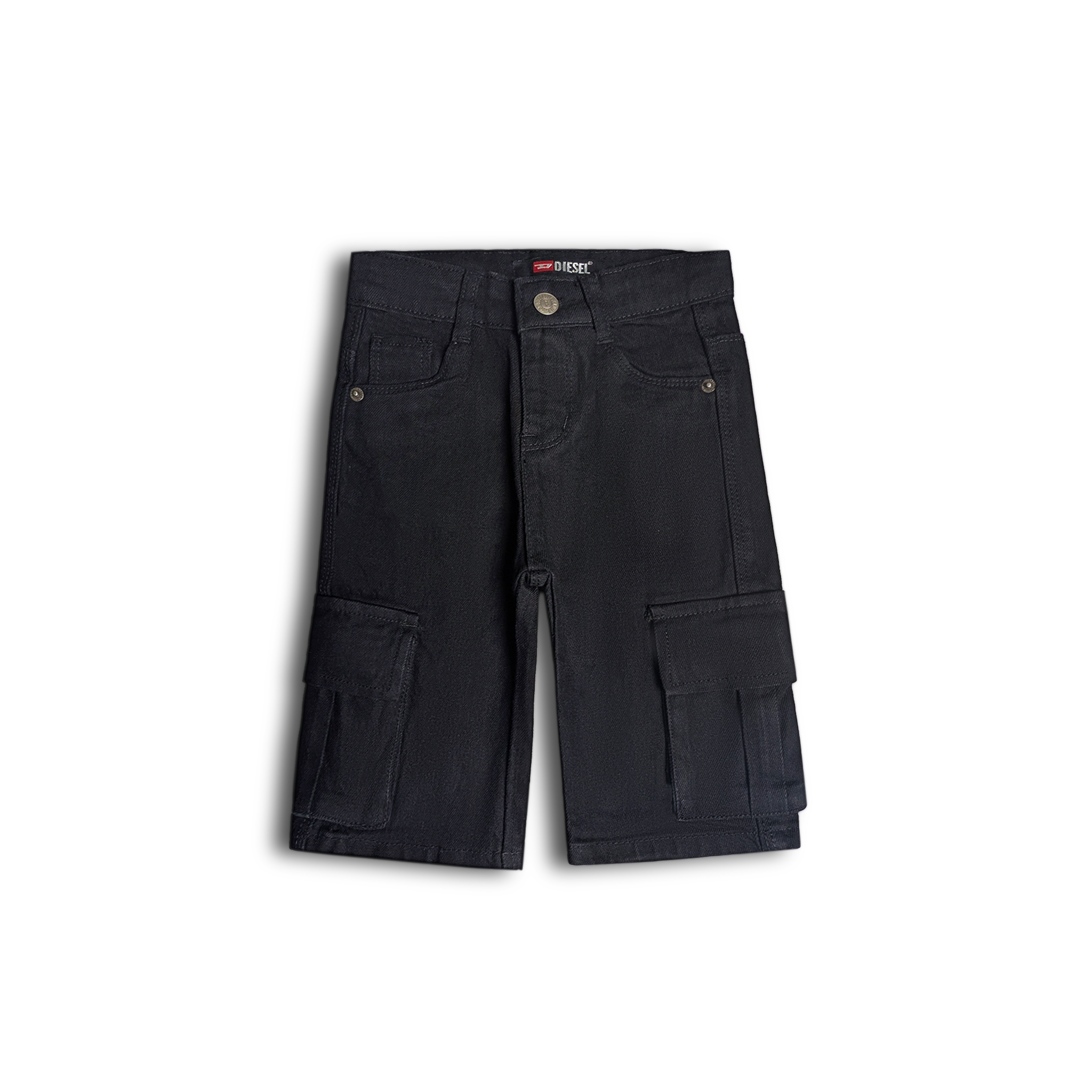 Midnight Black Denim Shorts