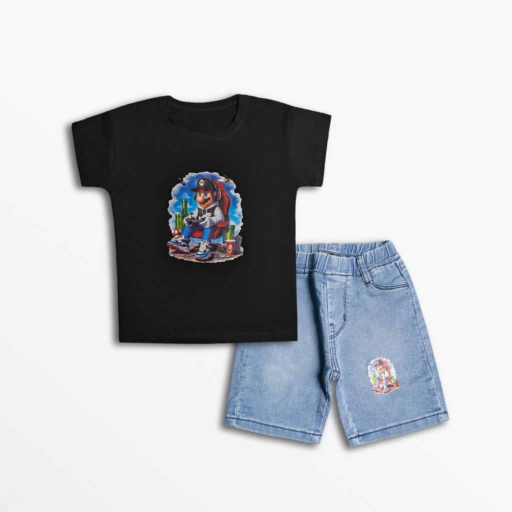 Pixel Hero Denim Set