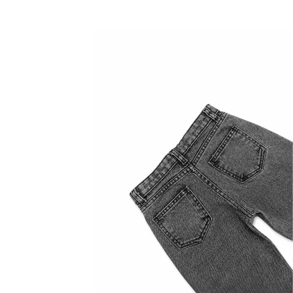 Grey Floral Jeans (DG049)
