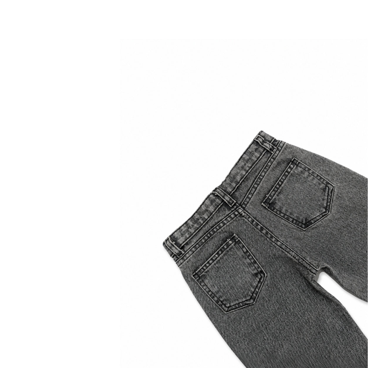Grey Floral Jeans (DG049)