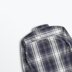 Steel Blue Plaid Shirt