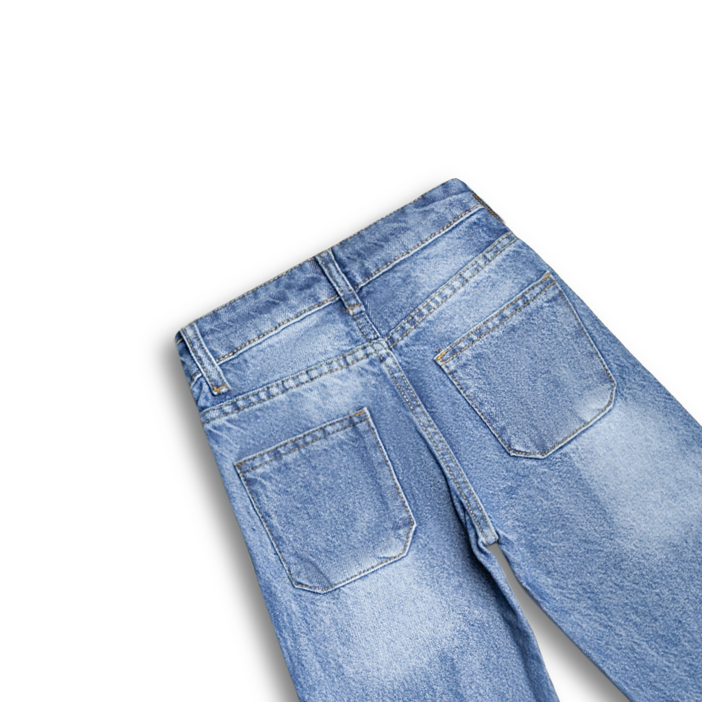 SunnySpark Embroidered Denim Capri (DG045)