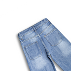 SunnySpark Embroidered Denim Capri (DG045)