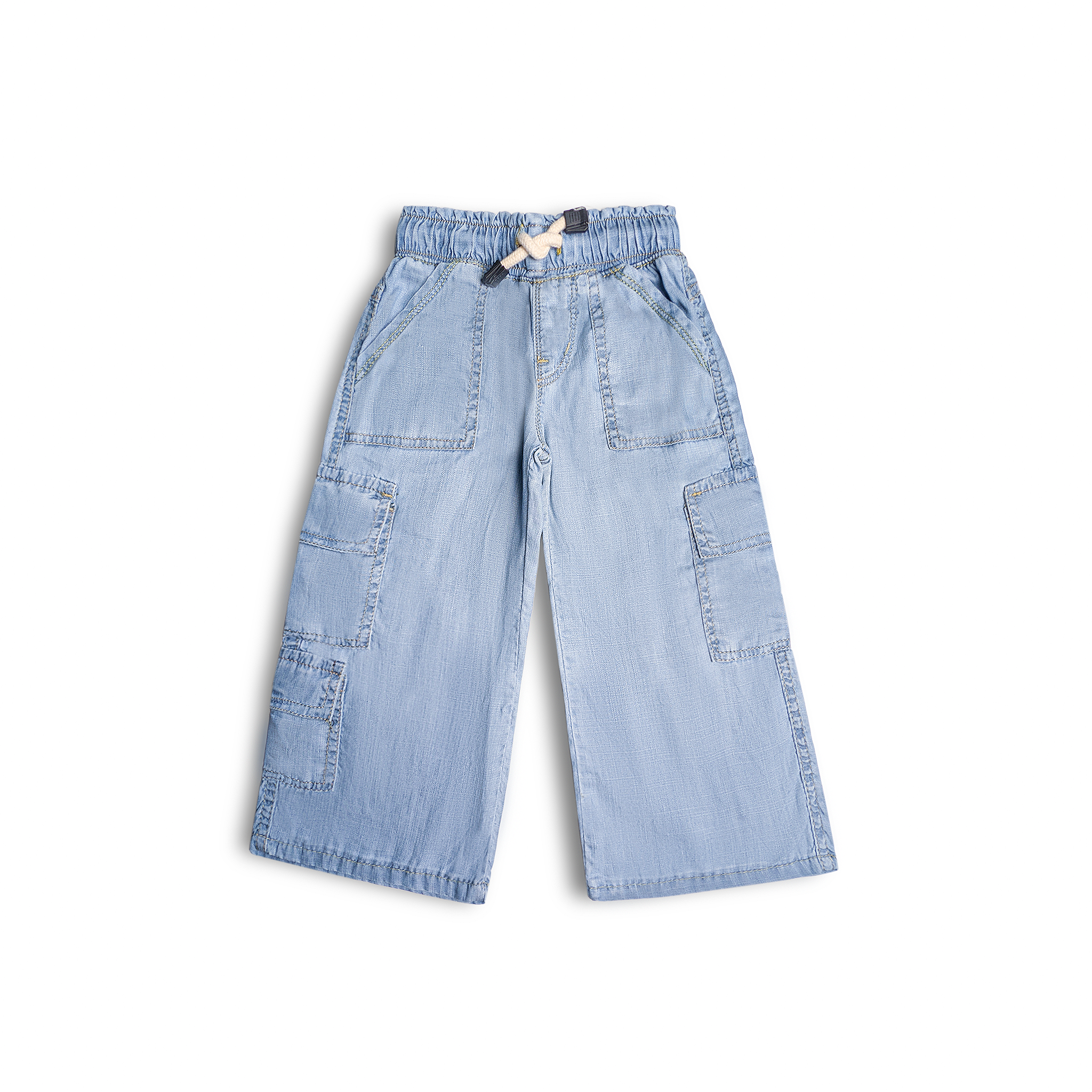 Sky Rider Kids Denim Cargo Pants (DB 186)
