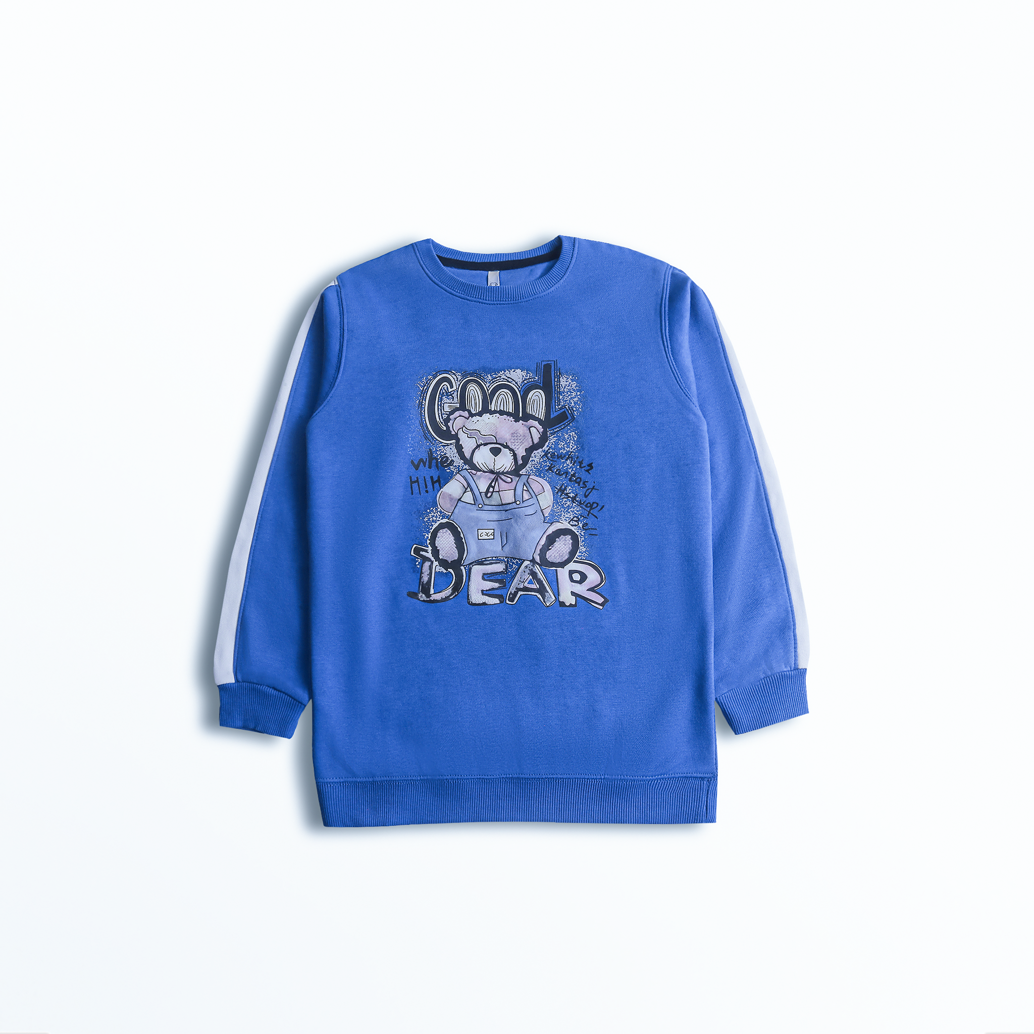Imported Bear Pop Stripe Sweatshirt