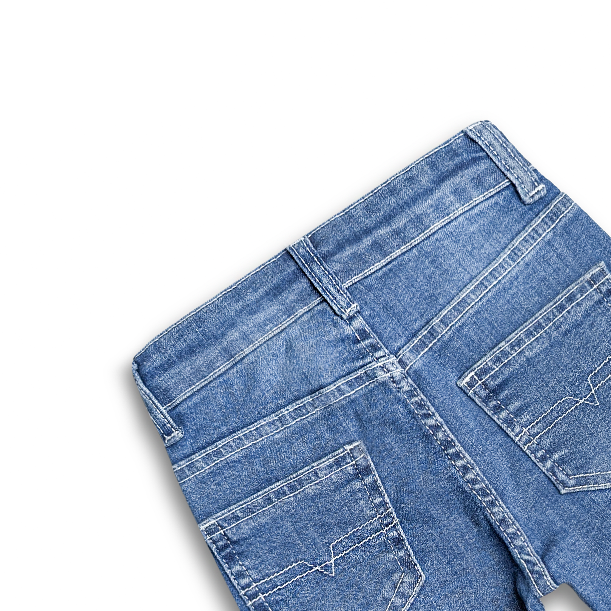 Sky Fade Denim Shorts