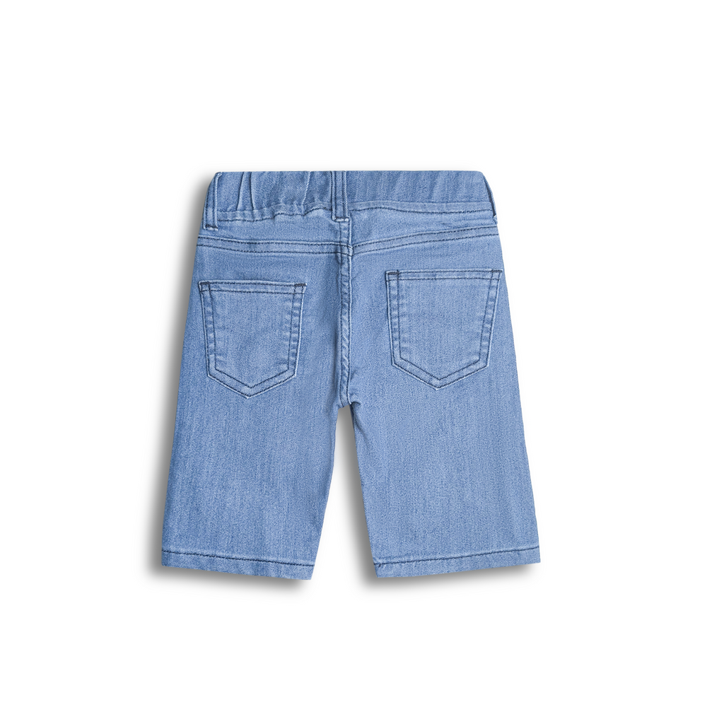 Rainbow Bloom Denim Shorts