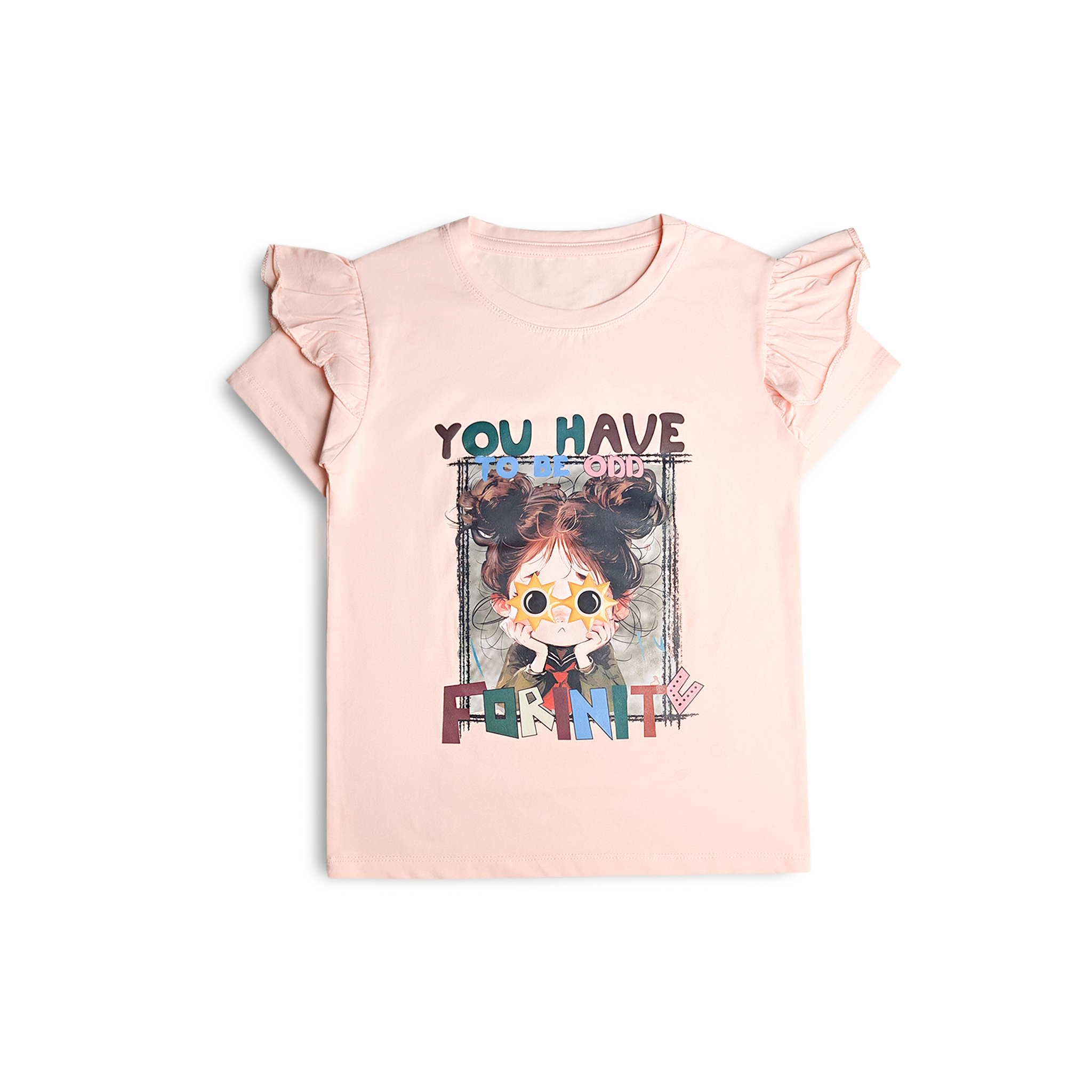 Blush StarSpark Ruffle Tee