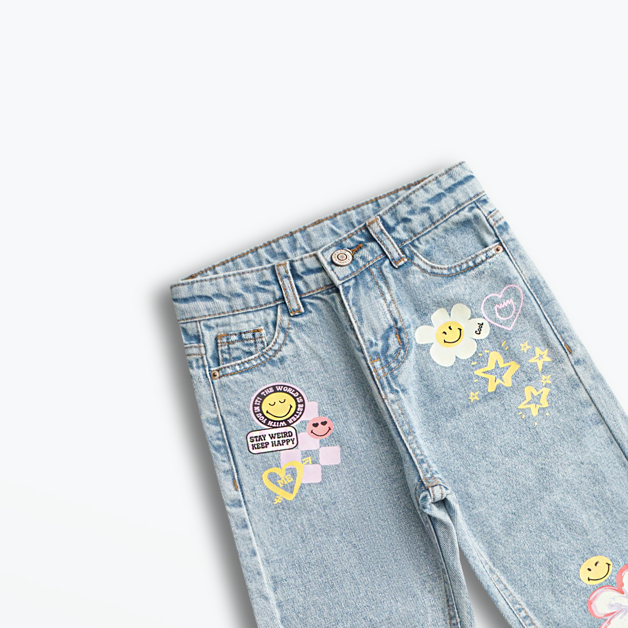 Happy Doodle Denim Pants (DG 019)