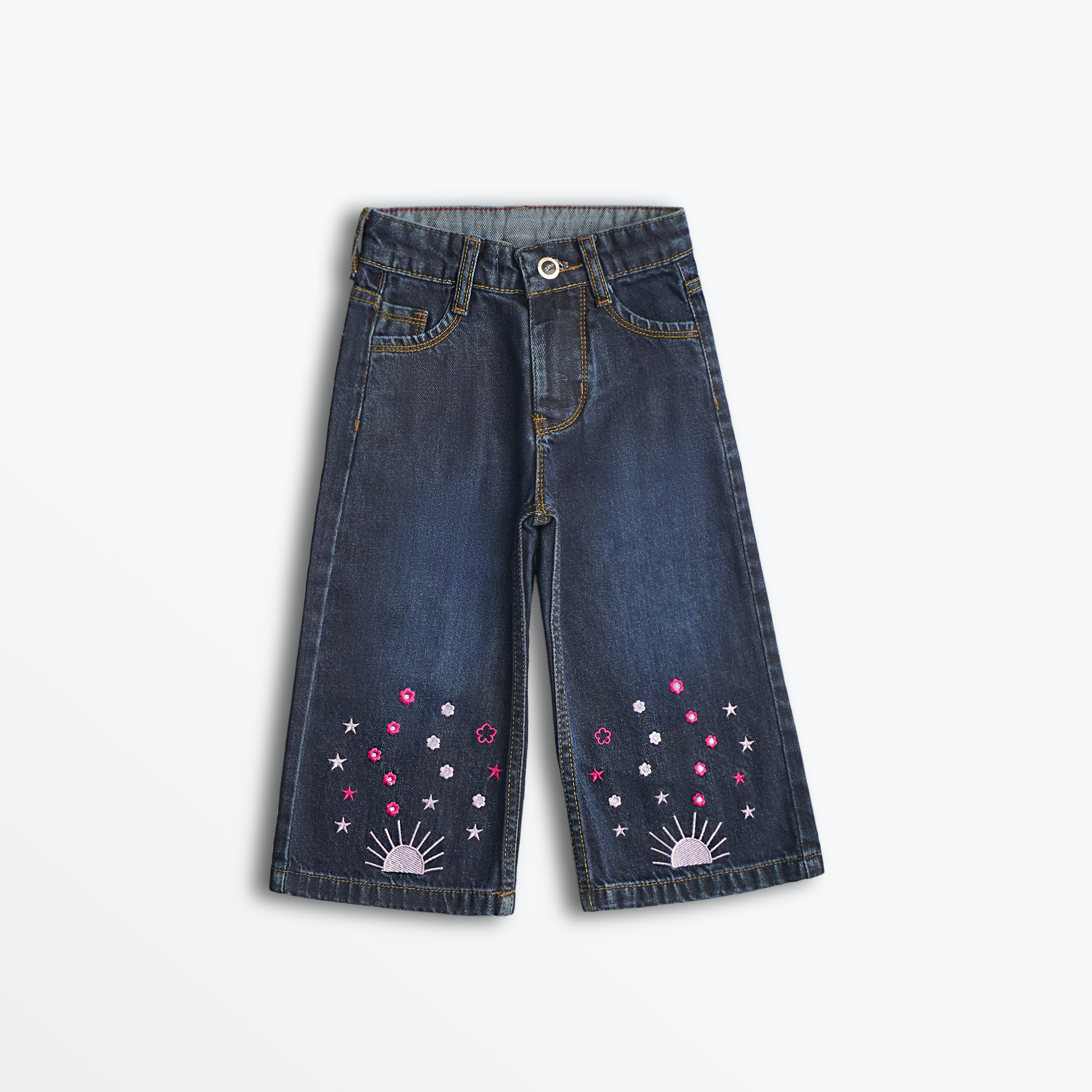 Starlit Bloom Denim Pants (DG025)