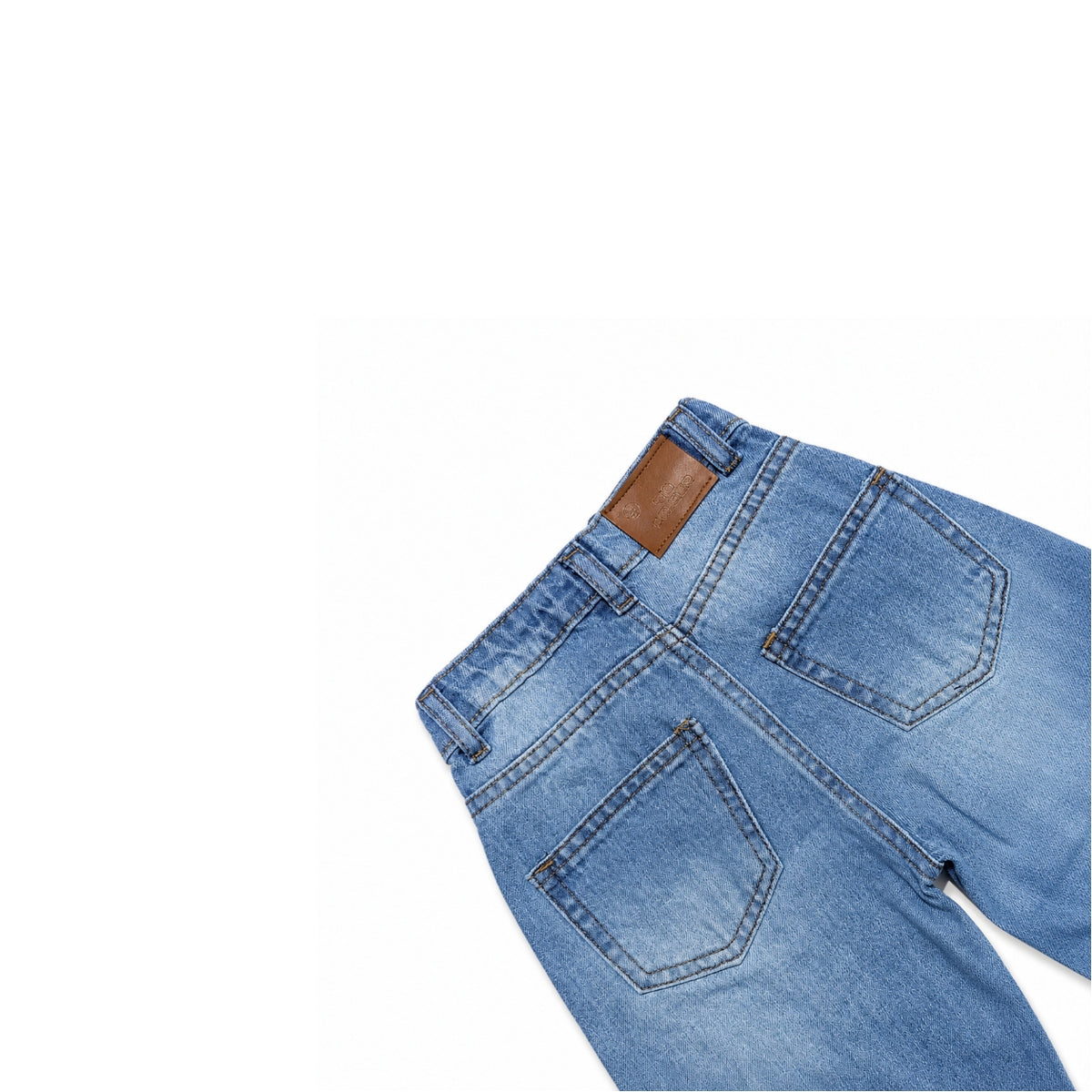 Blue Embroidered Jeans (DG050)
