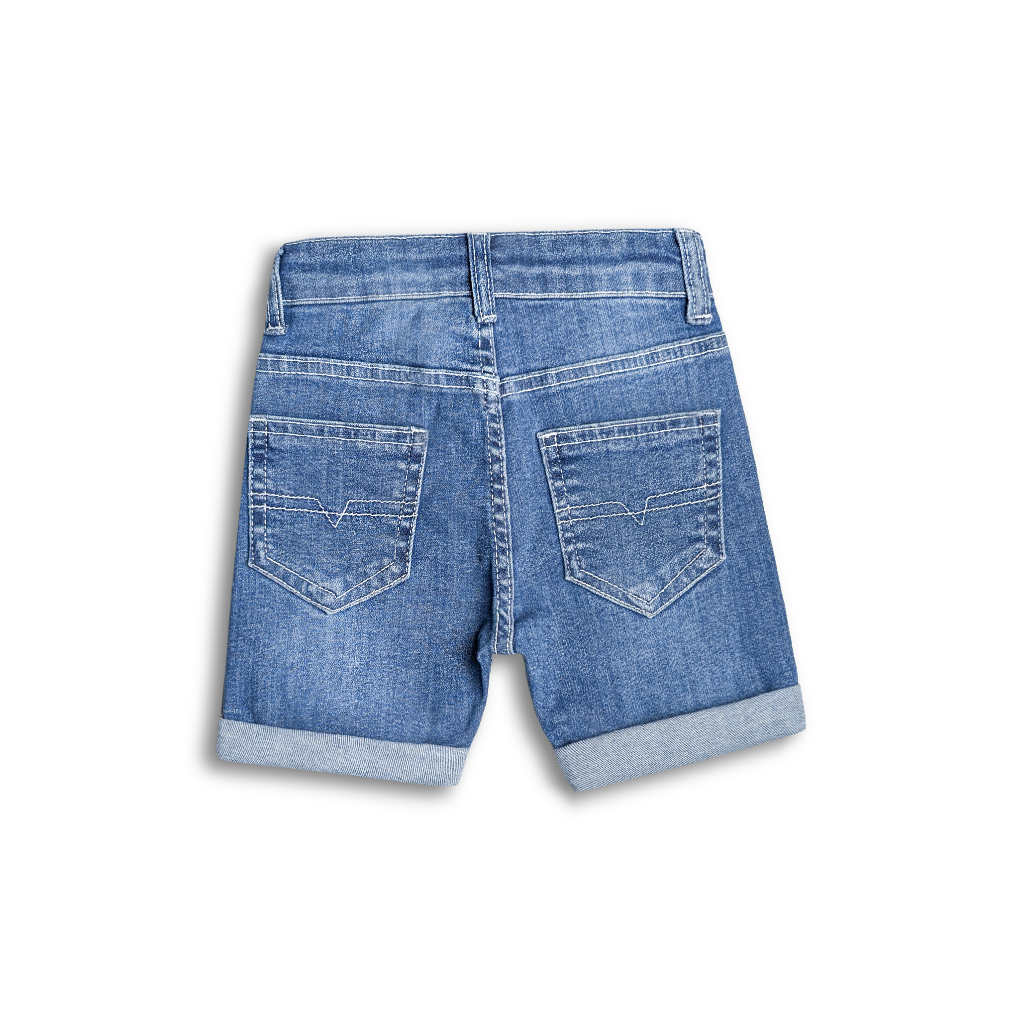Sky Fade Denim Shorts