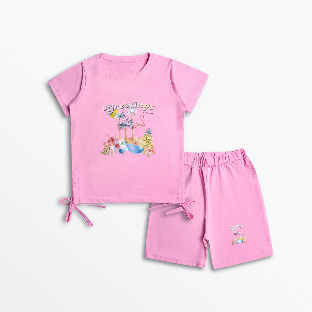 Pink Paradise Greetings Set