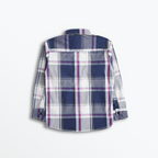 Deep Blue Grid Shirt