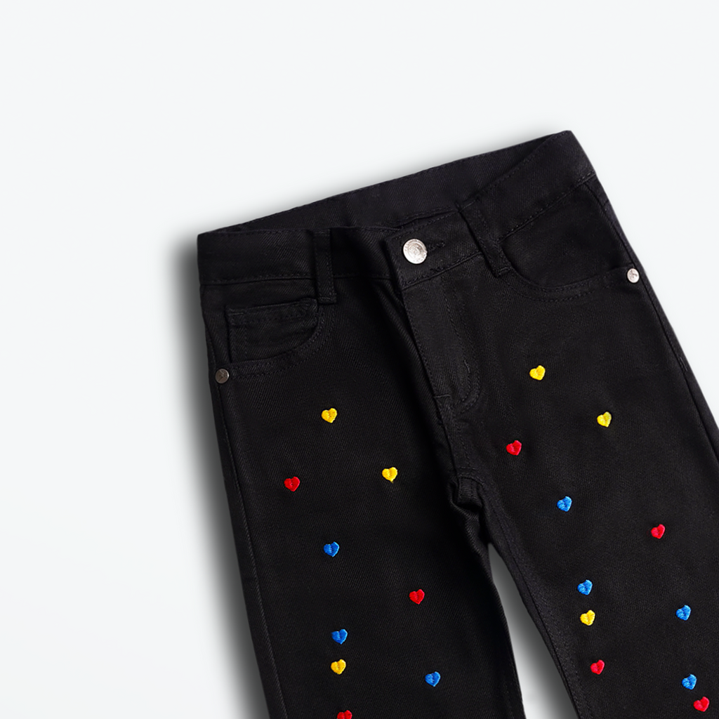 Heart Pop Denim Jeans