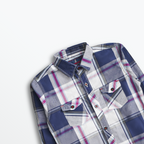 Deep Blue Grid Shirt